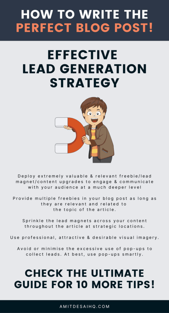 lead generation strategy – perfect blog post
