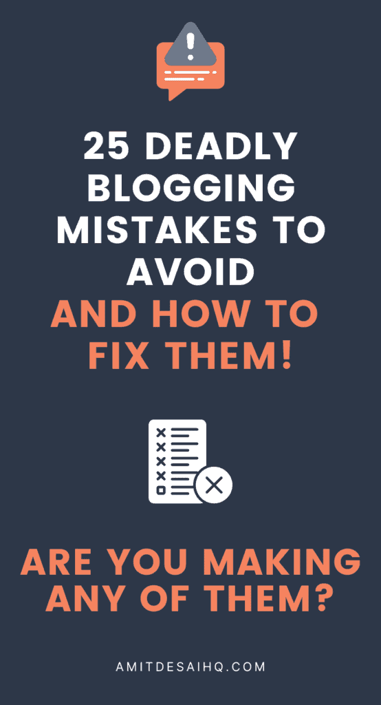 deadly blogging mistakes