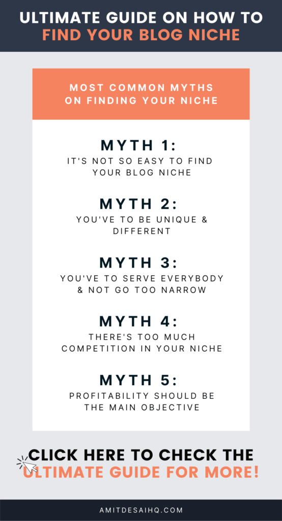 common myths to find your niche
