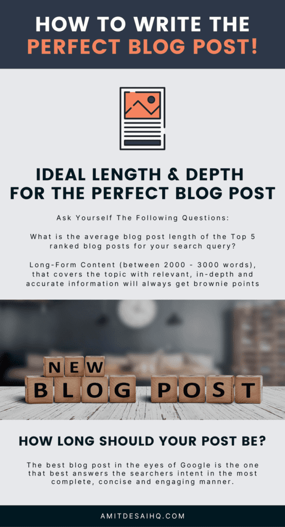 ideal blog post length – perfect blog post