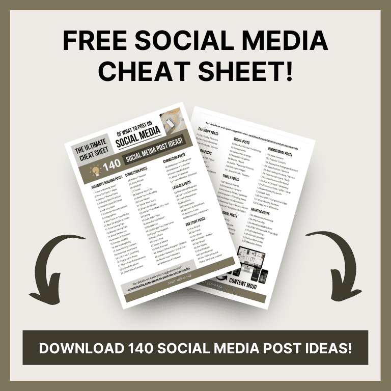 Free Social Media Cheat Sheet